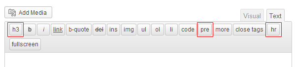 How to add your own buttons to the WOrdPress HTML editor